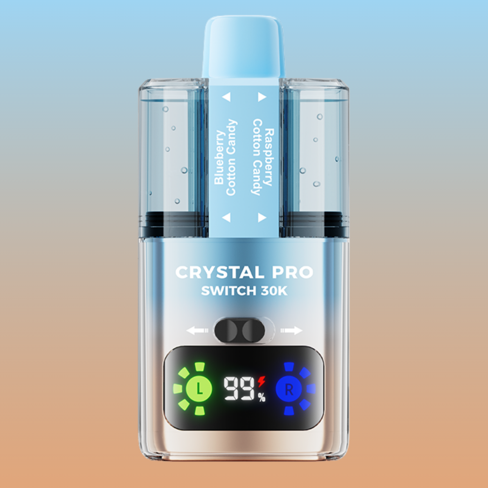 Crystal Pro Switch 30k - Blueberry Cotton Candy/Raspberry Cotton Candy