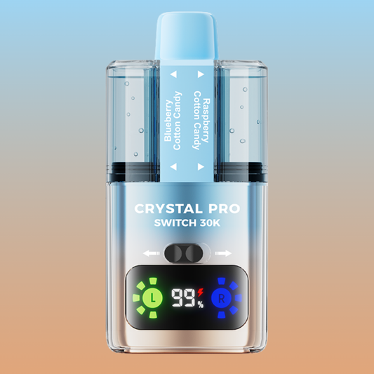 Crystal Pro Switch 30k - Blueberry Cotton Candy/Raspberry Cotton Candy